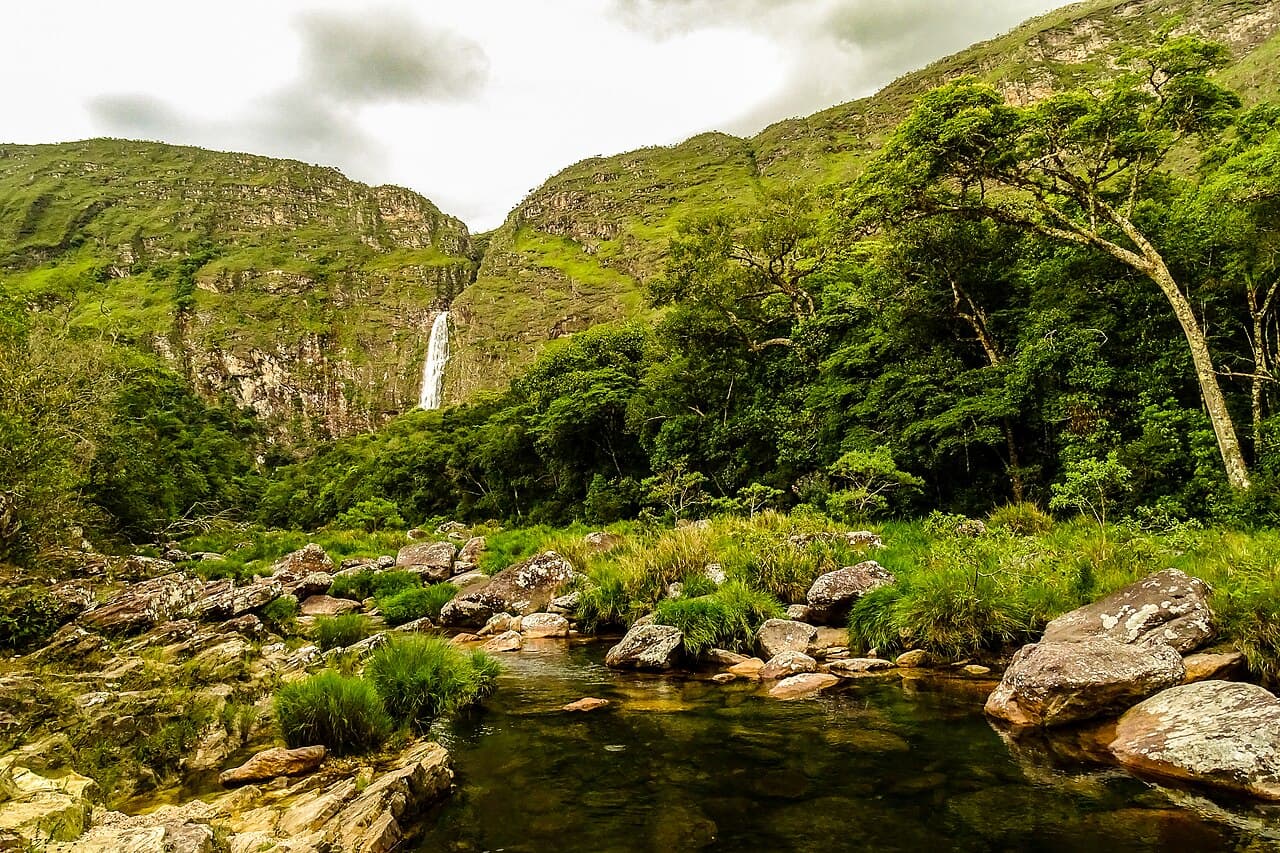 Parte baixa da Cachoeira Casca D'Anta